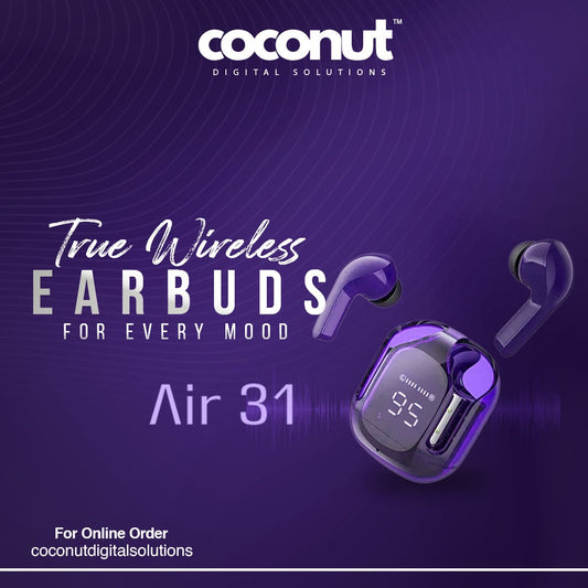 Air 31 TWS Transparent Earbuds