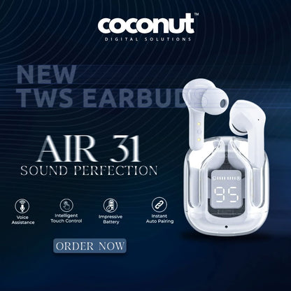 Air 31 TWS Transparent Earbuds